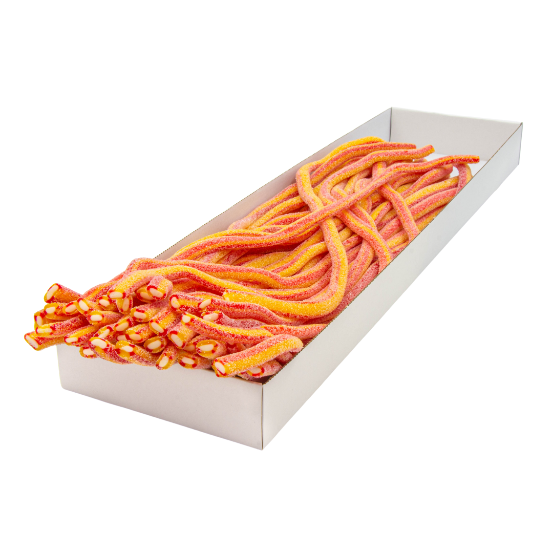Mega XXL 65 cm Bananas-Braškė Guminukas 1 vnt